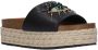 Kurt Geiger London Kensington Eye Flatform Slippers Dames Zwart - Thumbnail 7