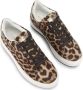 Kurt Geiger Laney suède sneakers met panterprint beige zwart - Thumbnail 5