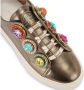 Kurt Geiger leren sneakers met sierstenen brons - Thumbnail 3