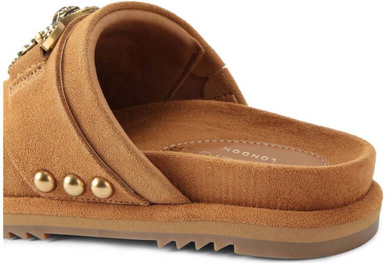 Kurt Geiger suède clogs cognac