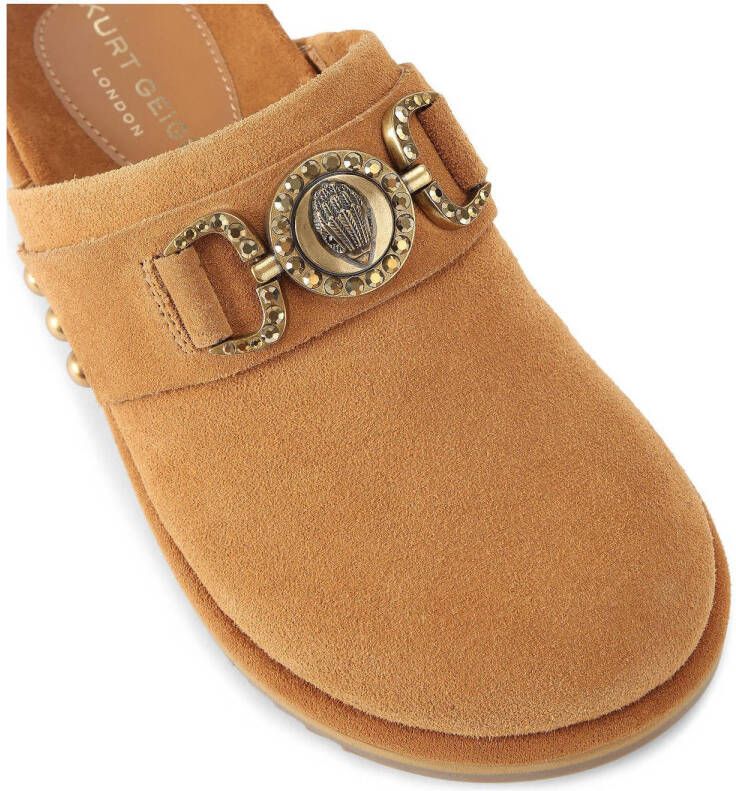 Kurt Geiger suède clogs cognac