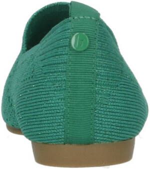 La Strada knitted loafers groen metallic