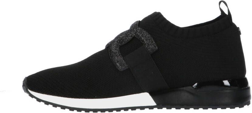 La Strada knitted slip-on sneakers zwart