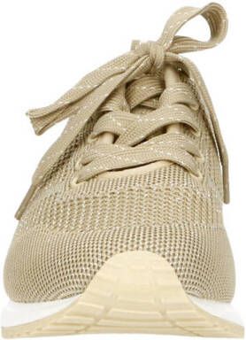 La Strada knitted sneakers beige zilver