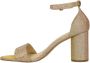 La strada Gouden Glitter Sandalette met Enkelbandje Yellow Dames - Thumbnail 3