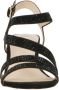 La Strada sandalettes met strass steentjes zwart - Thumbnail 4