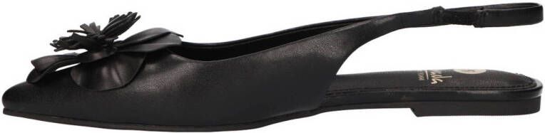 La Strada slingback loafers zwart
