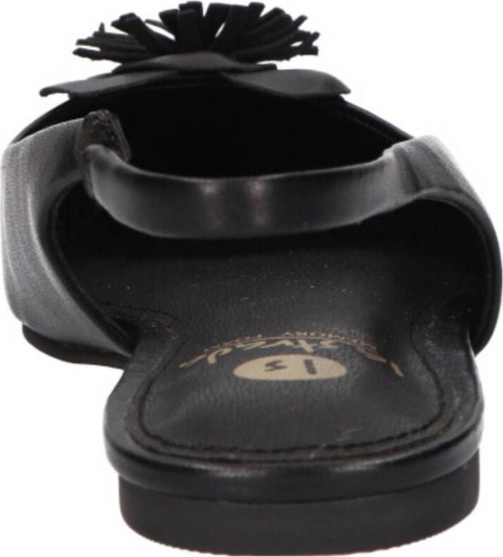 La Strada slingback loafers zwart