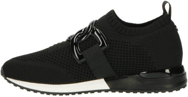 La Strada sneakers met ketting zwart