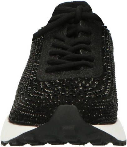 La Strada sneakers met steentjes zwart