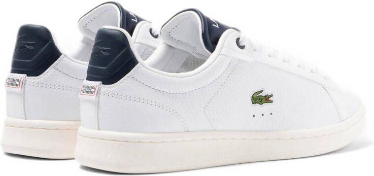 Lacoste Carnaby Pro leren sneakers wit donkerblauw