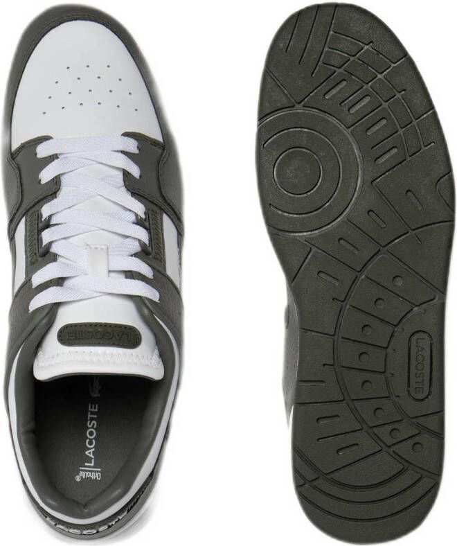 Lacoste Court Cage sneakers wit kaki