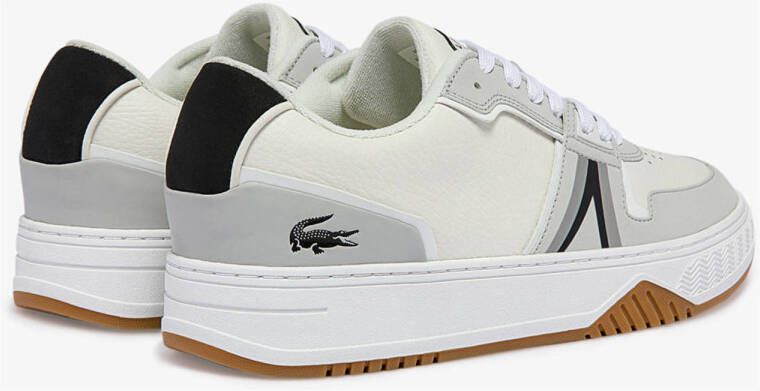 Lacoste L001 leren sneakers wit zwart