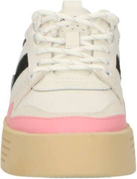 Lacoste L002 sneakers wit groen roze