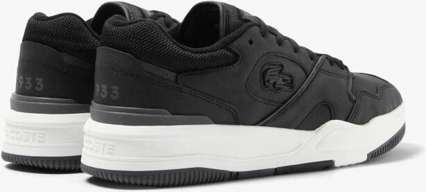 Lacoste Lineset leren sneakers zwart antraciet