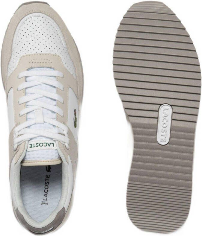 Lacoste Partner Piste sneakers ecru wit