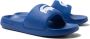 Lacoste Serve Slide 1.0 badslippers blauw wit - Thumbnail 4