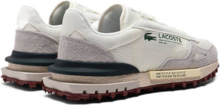 Lacoste Elite Active 125 sneakers wit donkergroen
