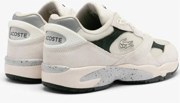 Lacoste Carnaby Pro Low Vintage sneakers offwhite donkergroen