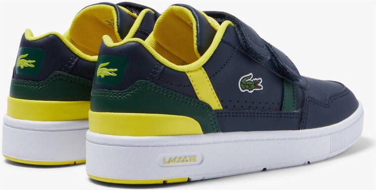 Lacoste T-Clip sneakers donkerblauw geel