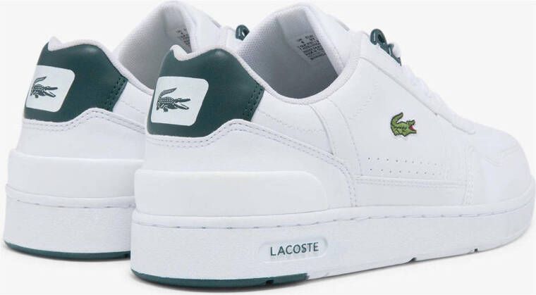 Lacoste T-Clip sneakers wit donkergroen