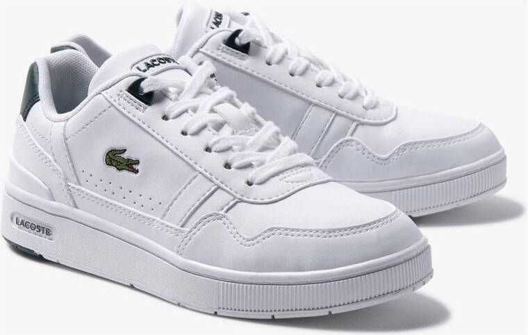 Lacoste T-Clip sneakers wit donkergroen