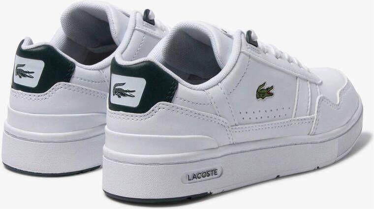Lacoste T-Clip sneakers wit donkergroen