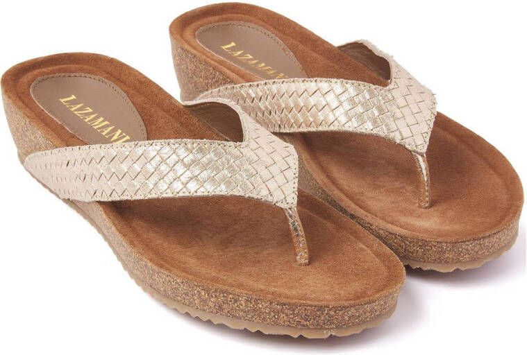 Lazamani 75 807 teenslippers goud