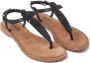 Lazamani 75.611 leren sandalen met slangenprint zwart - Thumbnail 11