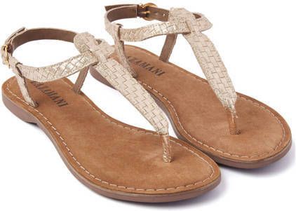 Lazamani 75.615 leren sandalen goud