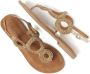 Lazamani Gita Leren Dames Sandalen Gold - Thumbnail 4