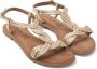 Lazamani Aida Dames Sandalen Leer Gold - Thumbnail 4