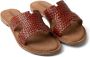 Lazamani leren slippers cognac - Thumbnail 4