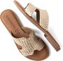 Lazamani Flor Dames Slippers Leer Gold - Thumbnail 4
