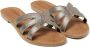 Lazamani leren slippers grijs metallic - Thumbnail 4