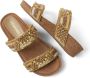 Lazamani leren slippers met kraaltjes beige - Thumbnail 3