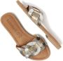 Lazamani Mona Leren Dames Slippers Pewter - Thumbnail 5