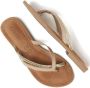 Lazamani Bibi Leren Dames Slippers Nude - Thumbnail 4