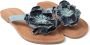 Lazamani Peony Dames Slippers Leer Denim - Thumbnail 5