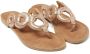 Lazamani Juliet Leren Dames Slippers Peach - Thumbnail 3