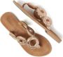 Lazamani Juliet Leren Dames Slippers Peach - Thumbnail 4