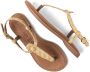 Lazamani Dia Dames Sandalen Raffia Gold - Thumbnail 4