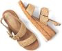 Lazamani Carla Dames Sandalen Raffia Gold - Thumbnail 4