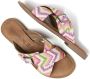 Lazamani Mia Raffia Dames Slippers Pink - Thumbnail 3