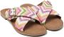 Lazamani Mia Raffia Dames Slippers Pink - Thumbnail 4