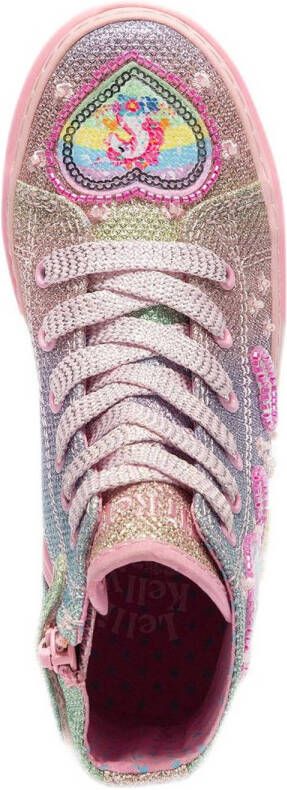 Lelli Kelly Unicorn Rainbow sneakers blauw roze