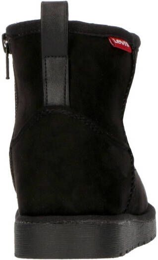 Levi's Kids New Wave Mid Zip Fur K enkelboots zwart