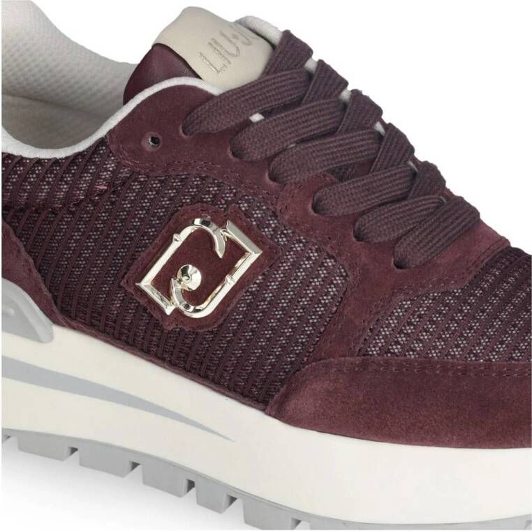 Liu Jo Amazing 25 leren sneakers bordeaux
