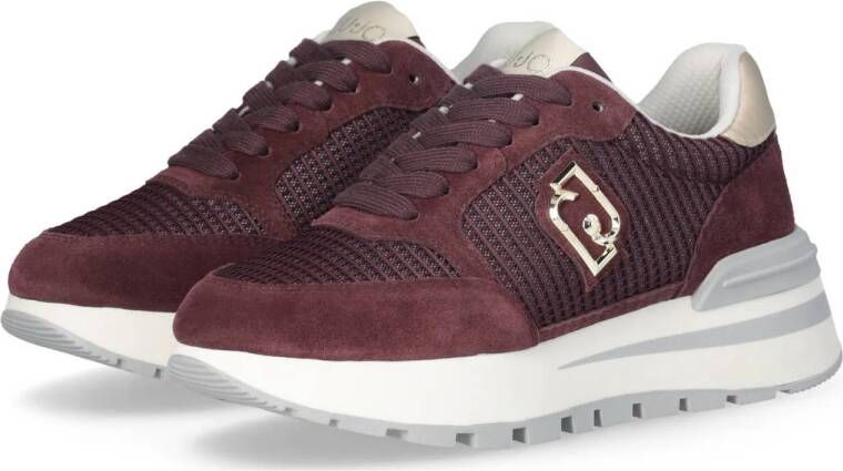 Liu Jo Amazing 25 leren sneakers bordeaux