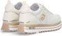 Liu Jo Witte leren sneakers met tonale logo en metallic detail Wit Dames - Thumbnail 7